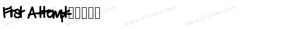 First Attempt字体转换